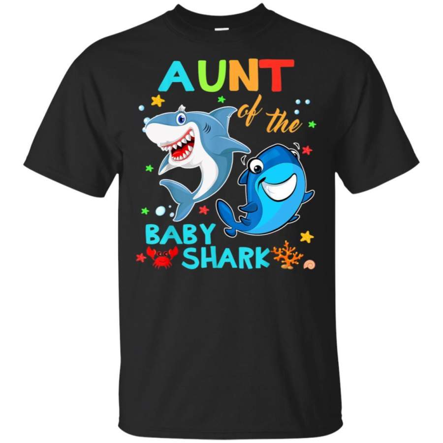 Aunt Of The Baby Shark Birthday Aunt Shark Shirt