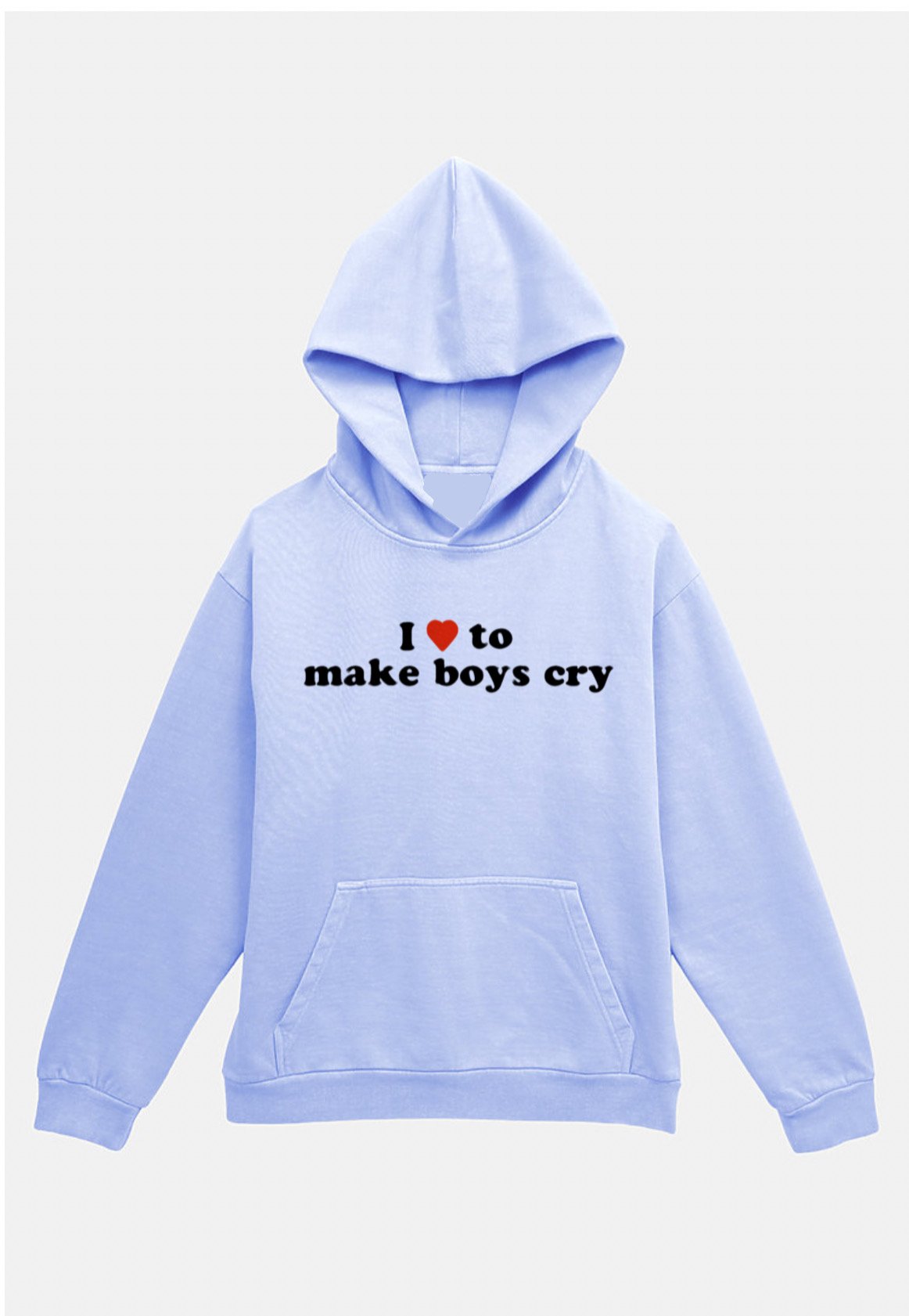 I Love To Make Boys Cry Hoodie – Black