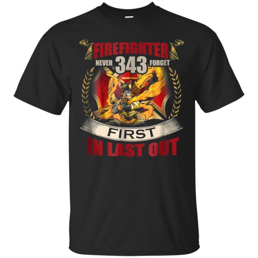 AGR The 343 Firefighter Memorial Tshirt  911 Never Forget Gift Jaq T-shirt