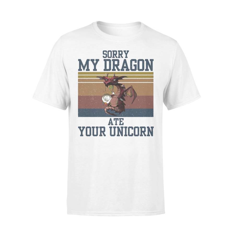 Sorry My Dragon Ate Your Unicorn Vintage T-shirt