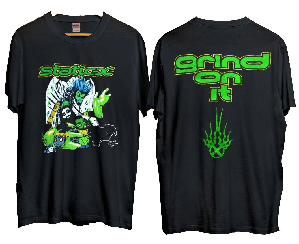 Vintage Static-X Wisconsin Death Trip Era Grind On It T-Shirt