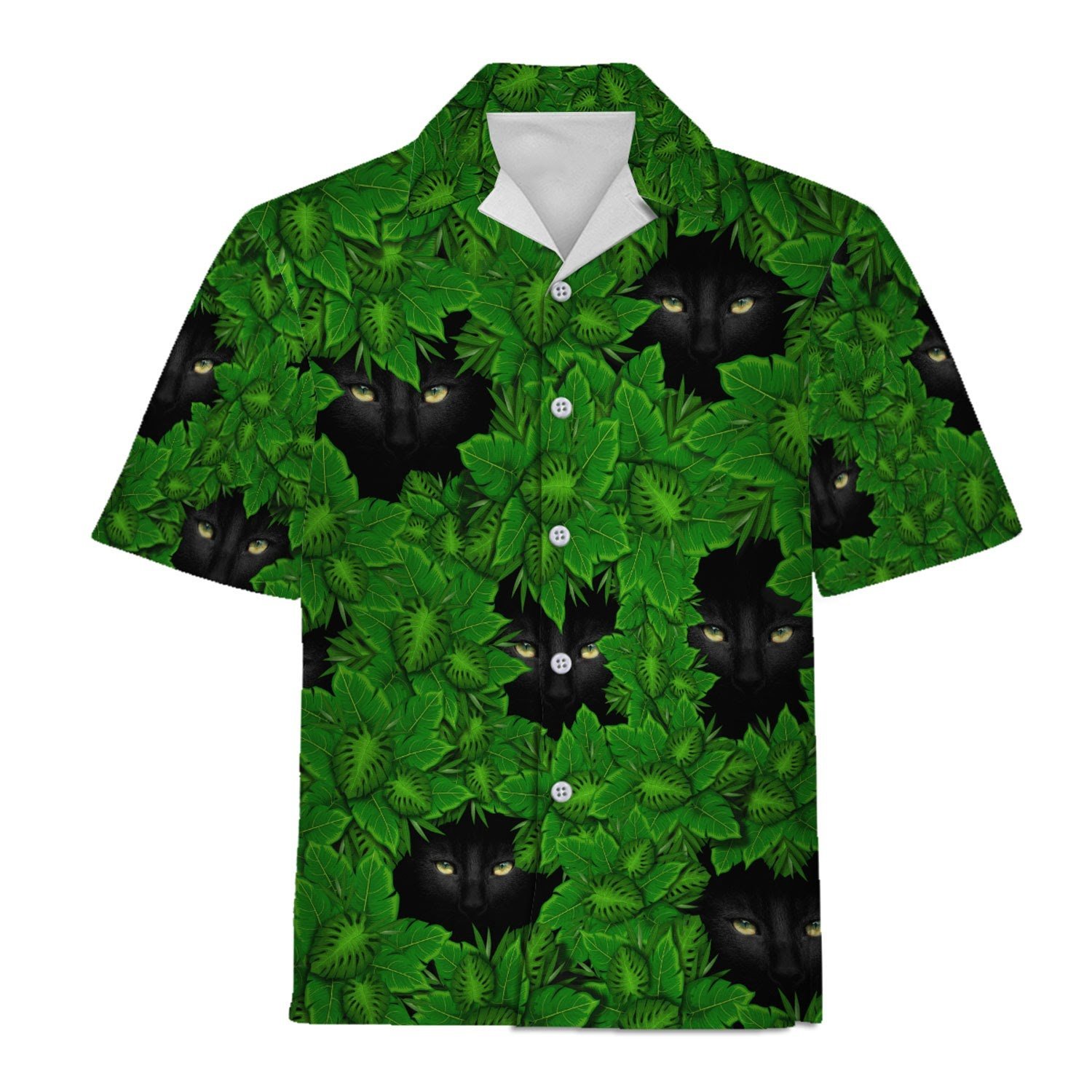 Hawaiian Shirt Black Cats 3D Apparel