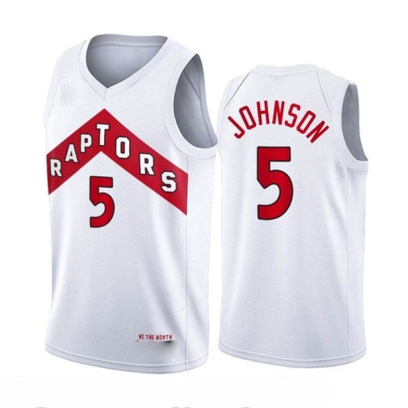 Toronto Raptors Stanley Johnson #5 NBA 2020 New Arrival White Jersey