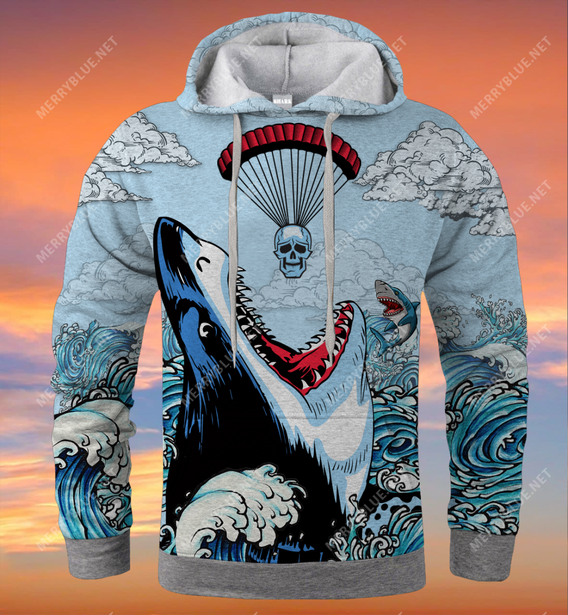 Sorry, You Were Trapped Shark Hoodie