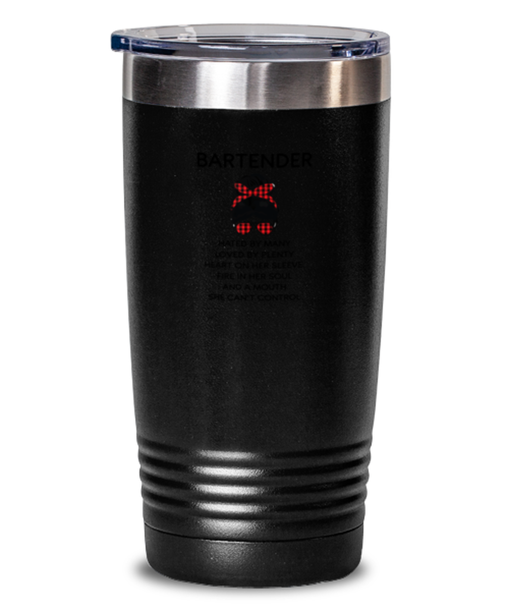 20 Oz Tumbler Stainless Steel Insulated Funny Hated By Many Loved By Plenty Bartender