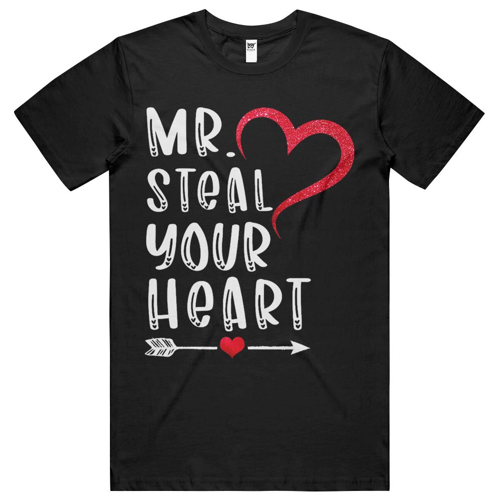 Boys Valentine Shirt Mr Steal Your Heart For Boys Men Gifts T Shirts