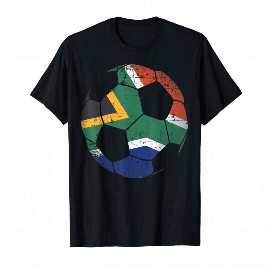 South Africa Soccer Ball Flag Jersey Shirt African Football