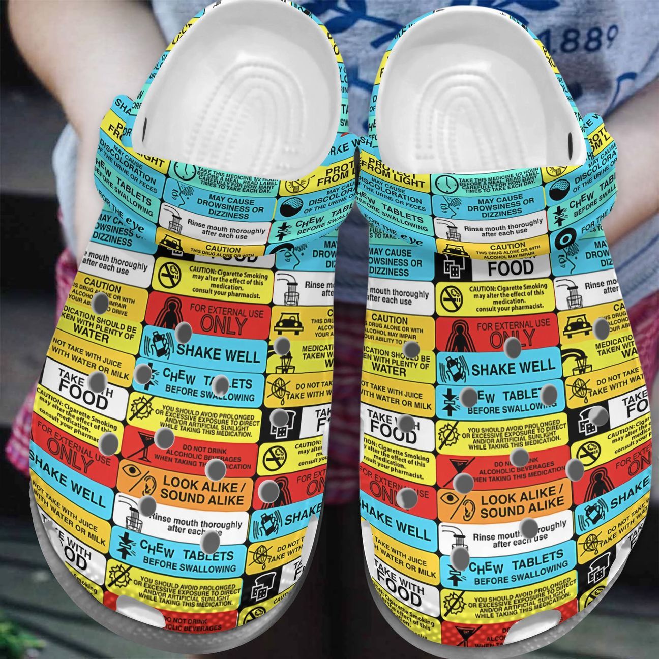 Pharmacist Personalize Clog, Custom Name, Text, Fashion Style For Women, Men, Kid, Print 3D Guidelines