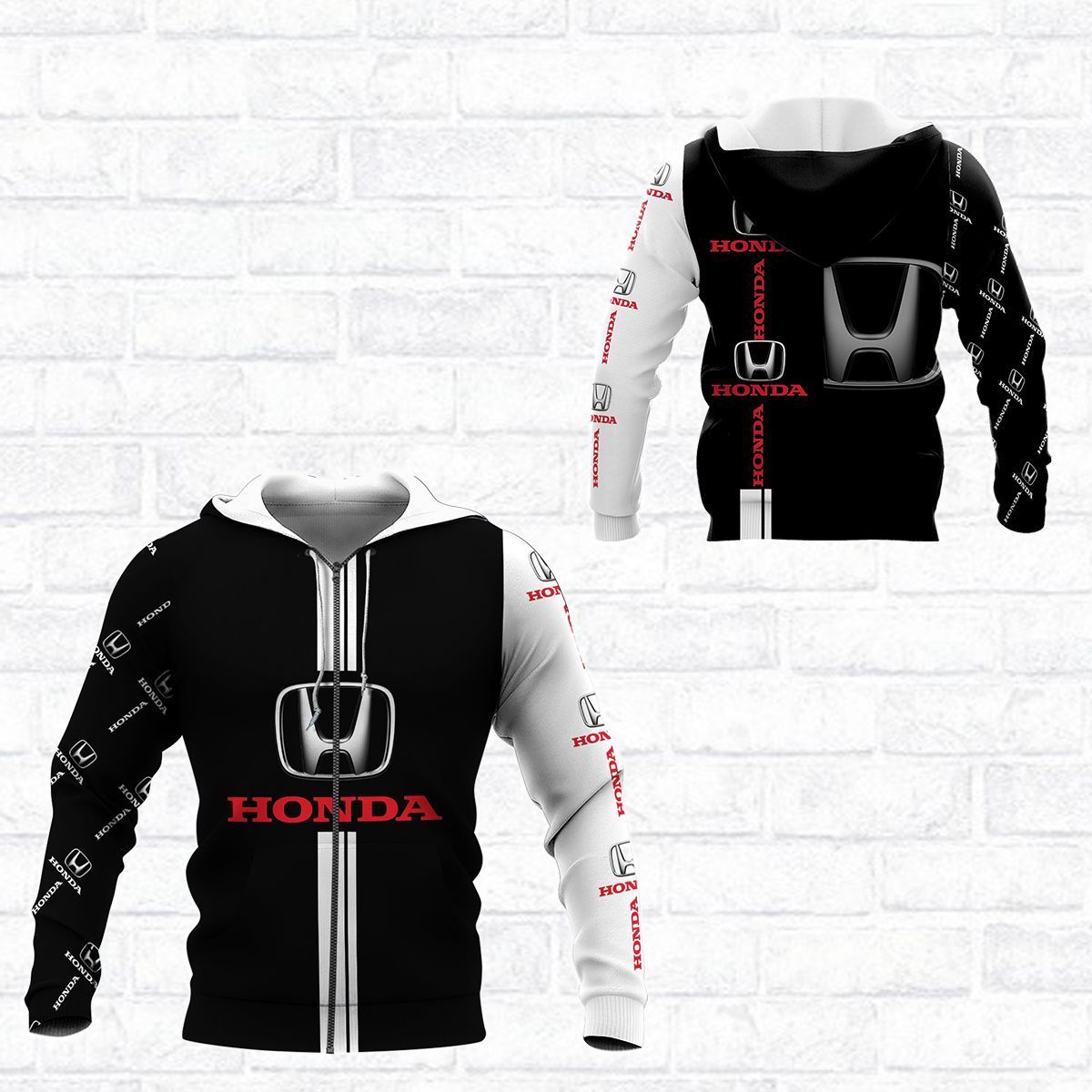 3D All Over Printed Honda Lph-Nh Shirts Ver 4 (White)