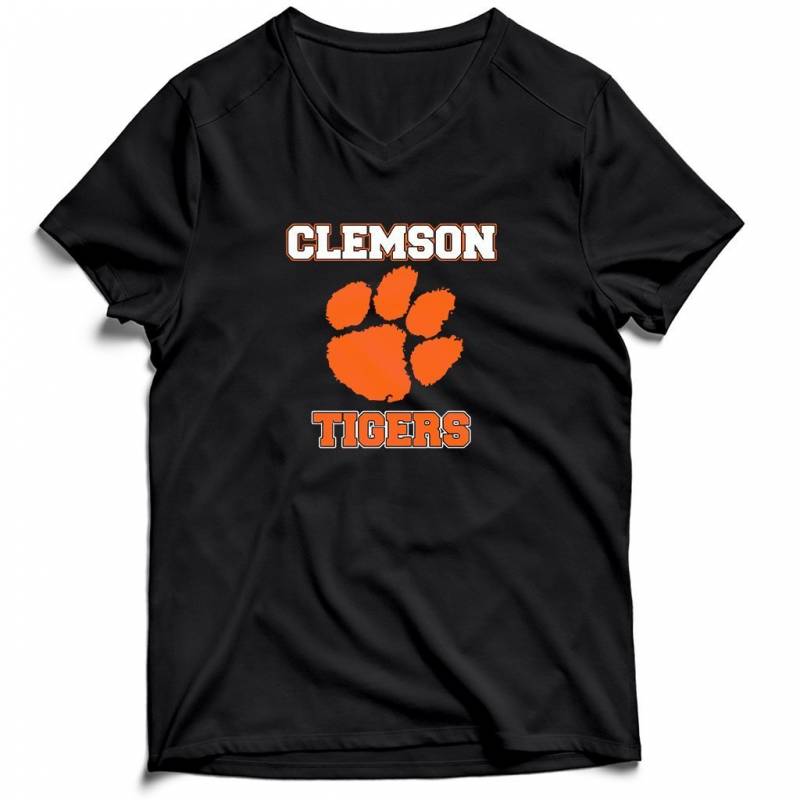 Clemson Tigers Men’s V-Neck Tee T-Shirt