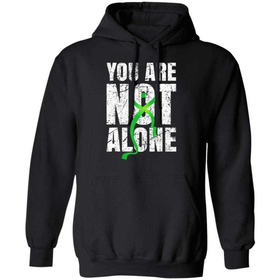 You Are Not Alone – Mental Health Awareness Green Ribbon Hoodie