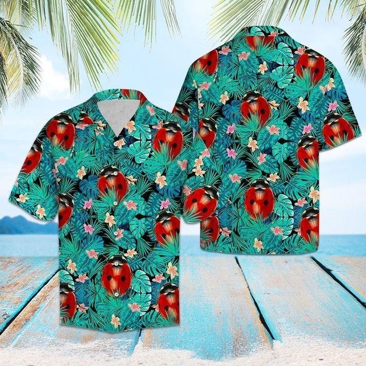 Ladybug Tropical Hawaii Shirt For Men Women Ha53320