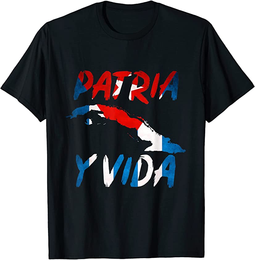 VIVA CUBA LIBRE Shirt Patria Y Vida Cuban Freedom T-Shirt