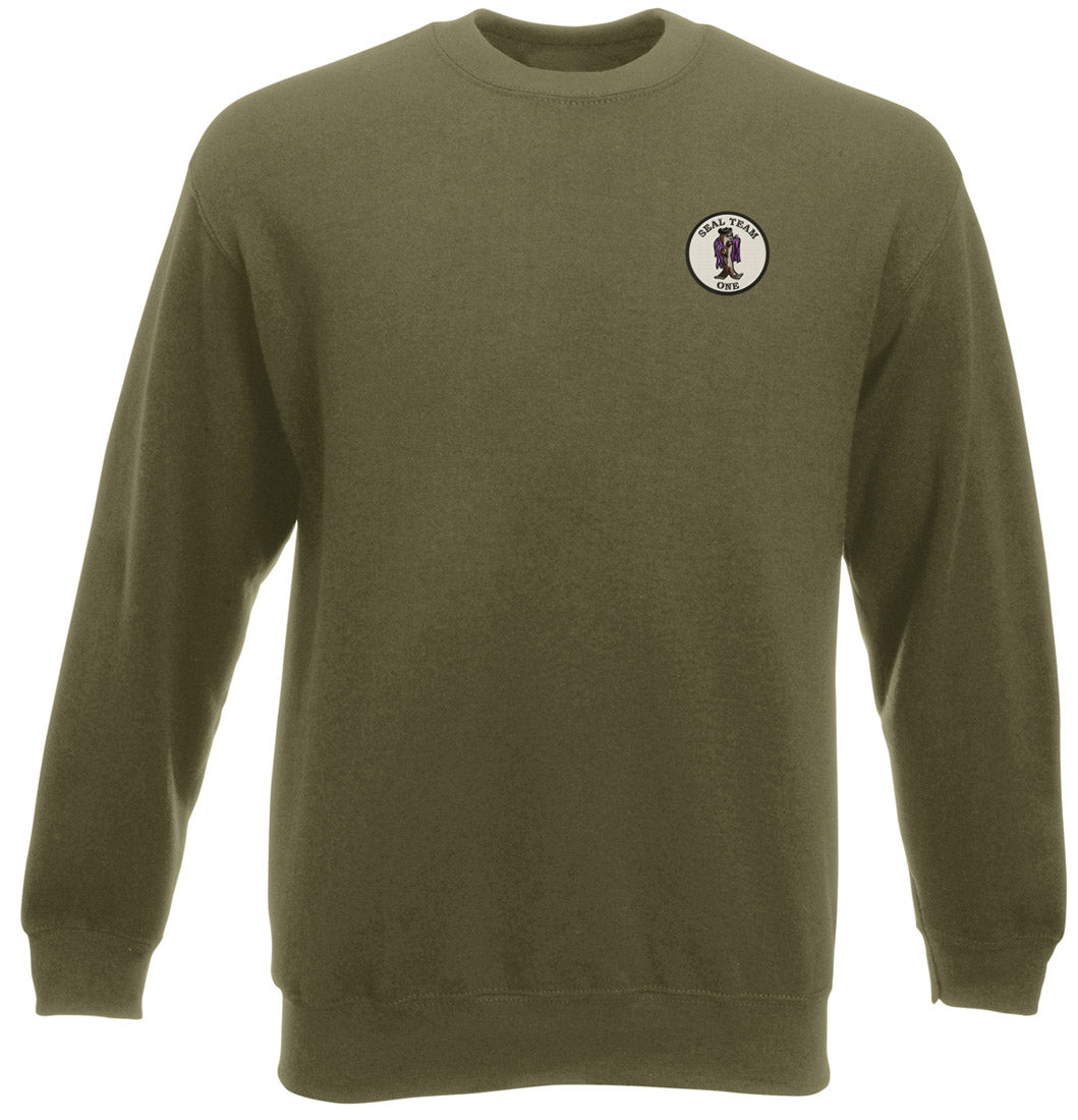 US Navy Seal Team One Special Forces - Heavyweight Sweatshirt ...
