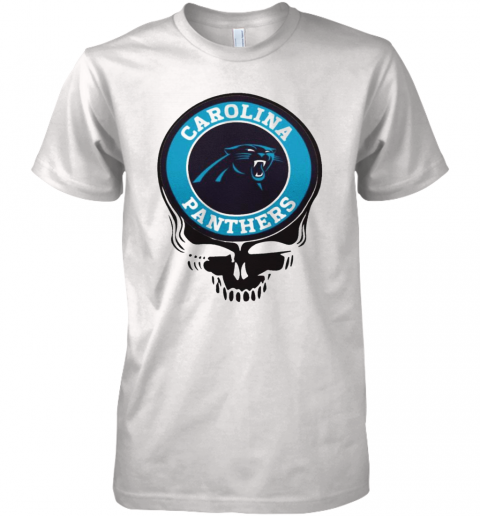 Carolina Panthers Football Skull Premium Men’S T-Shirt