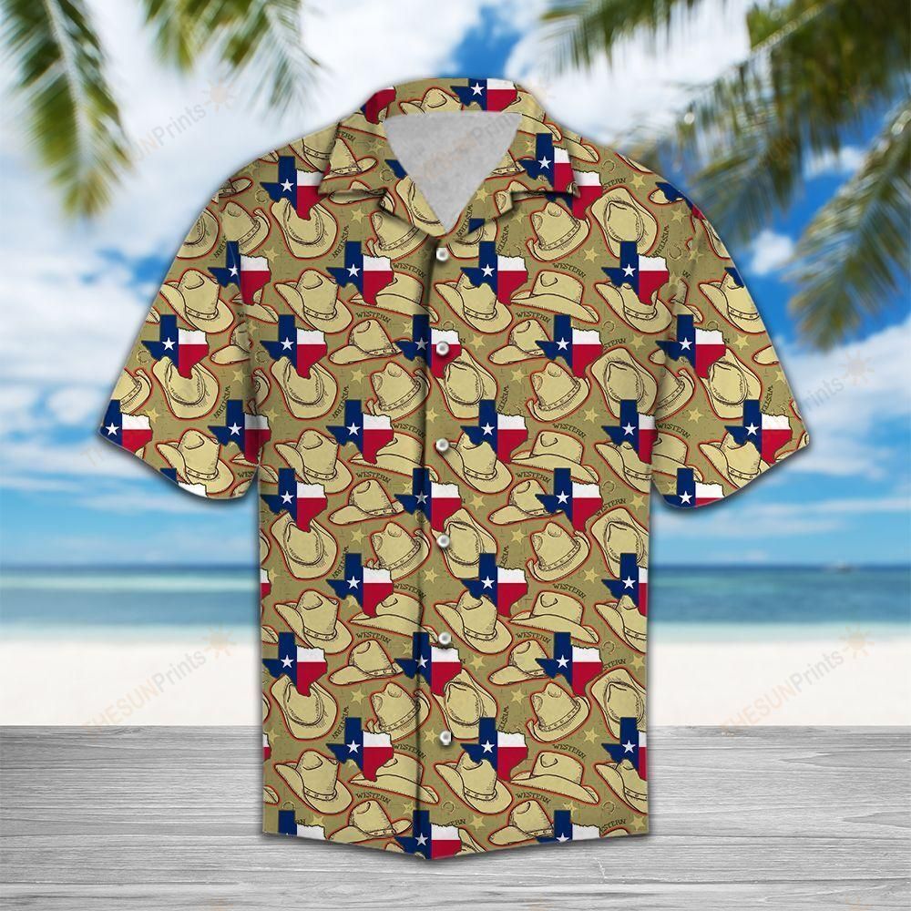 Cowboy Hat Texas Hawaiian Shirt Ha27731