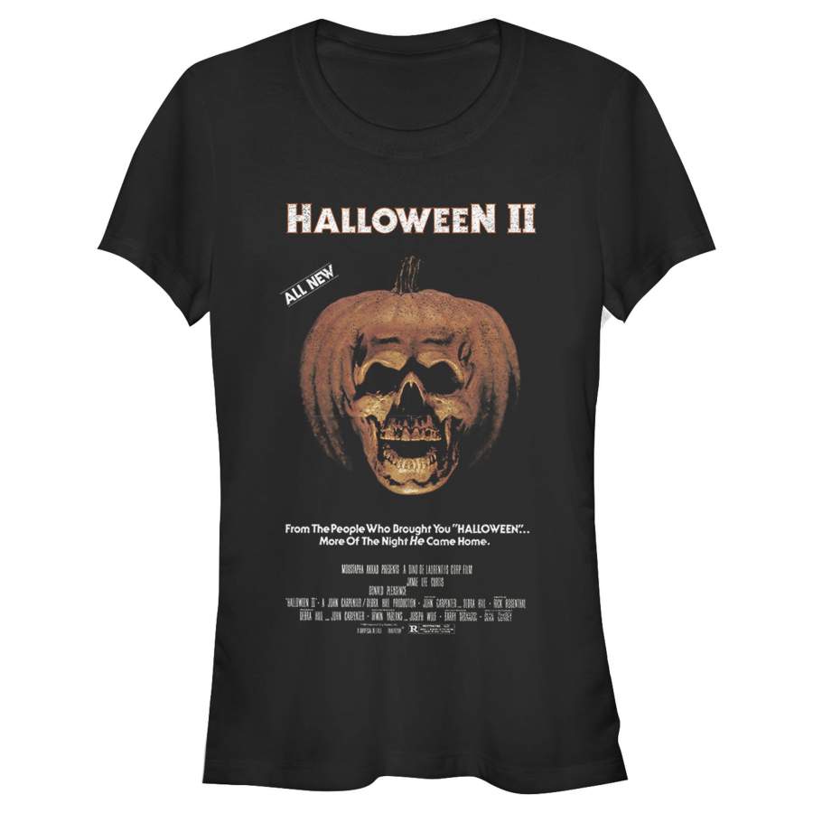 Halloween Junior’s II Skeleton Movie Poster  T Shirt