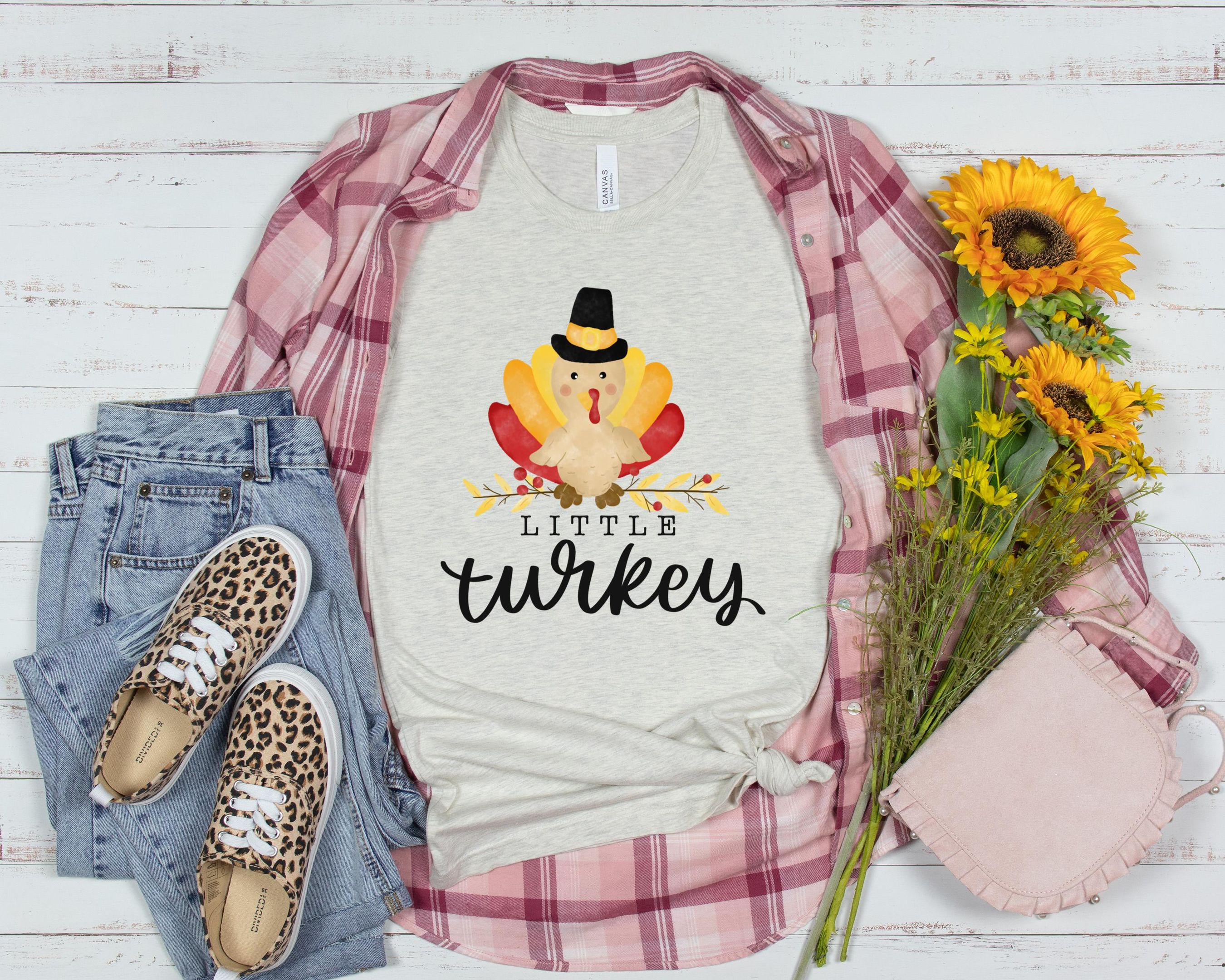 Little Turkey Shirt, Fall Season Shirt, Autumn Shirt, Happy Mid Shirt, For Autumn Shirt, Thanksgiving Shirt