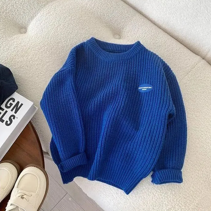 Baby Clothes New Born Autumn Winter Sweater Chunky Pin Pullover Retro Fashion Knitted Undergarment Boys alx