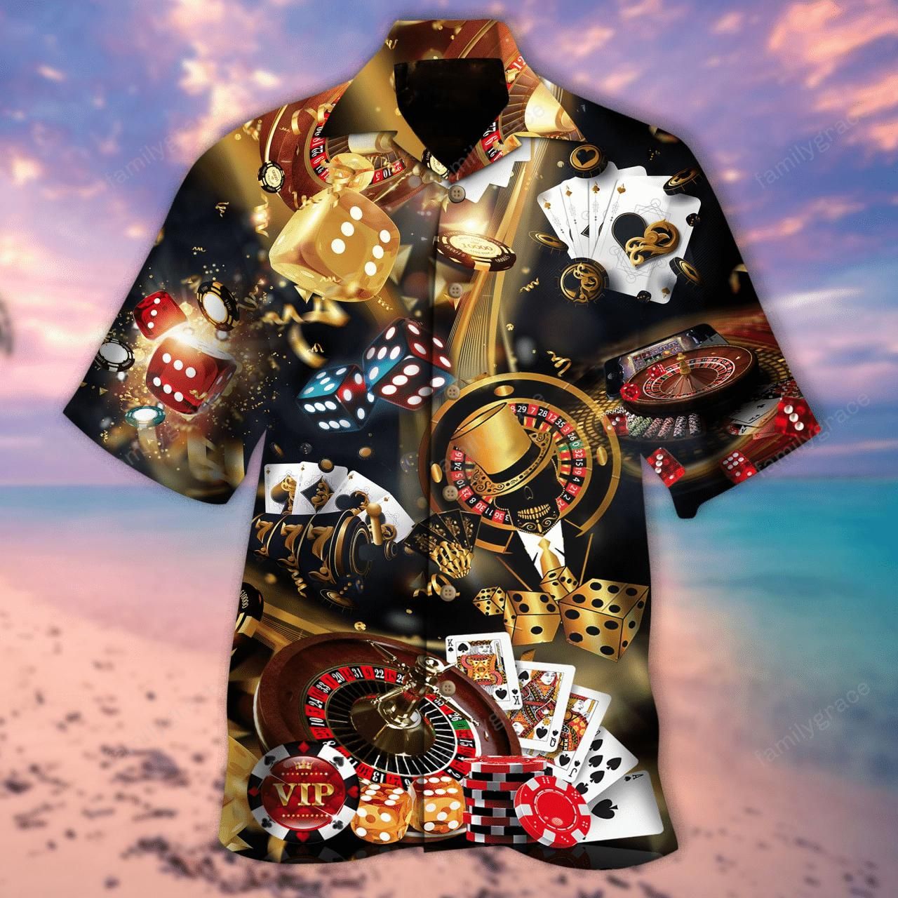 What’S Life If Not A Gamble Aloha Hawaiian Shirt Colorful Short Sleeve Summer Beach Casual Shirt For Men And Women