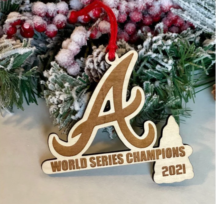 Atlanta Braves Christmas Tree Ornament