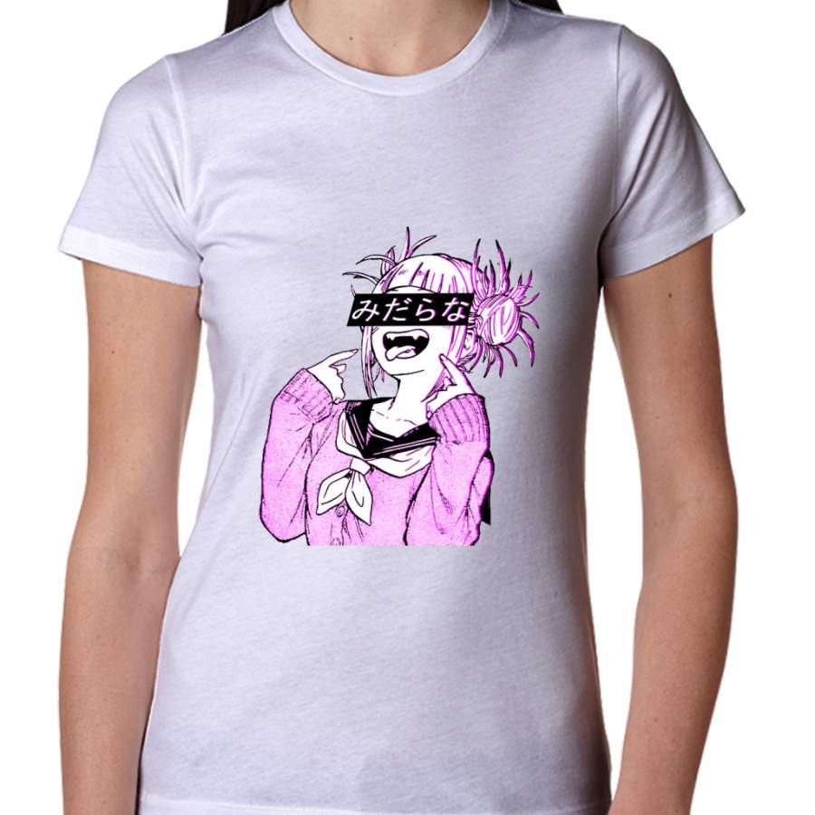 LEWD (PINK) – Sad Japanese Anime Aesthetic Women T-Shirt