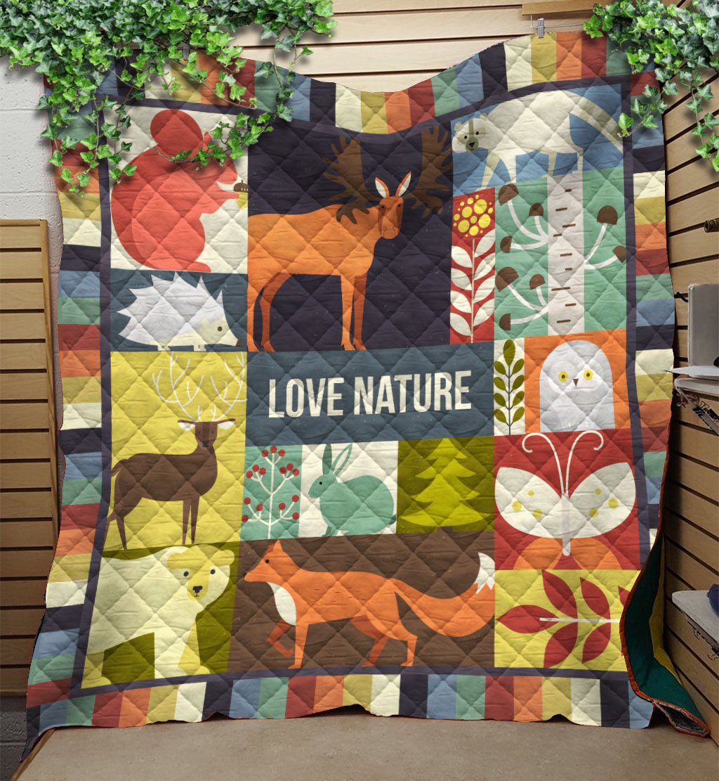 Viticstore™ Soft Cotton Lovely, Standard  Quilt, Lovely Colorful Animals, Love Nature, The Sun, All Sizes, All colors, 3D Printed, Standard Item.