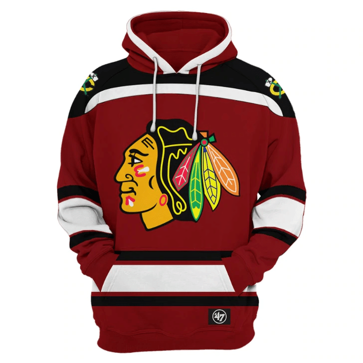 Chicago Blackhawks 3D Hoodie 03