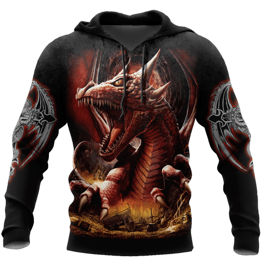 Dungeon Dragon Black 3D All Over Print | For Men & Women | Adult ...
