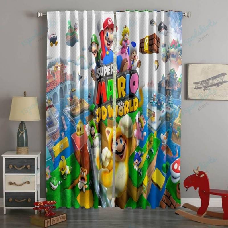 3D Printed Super Mario 3D World Style Custom Living Room Curtains