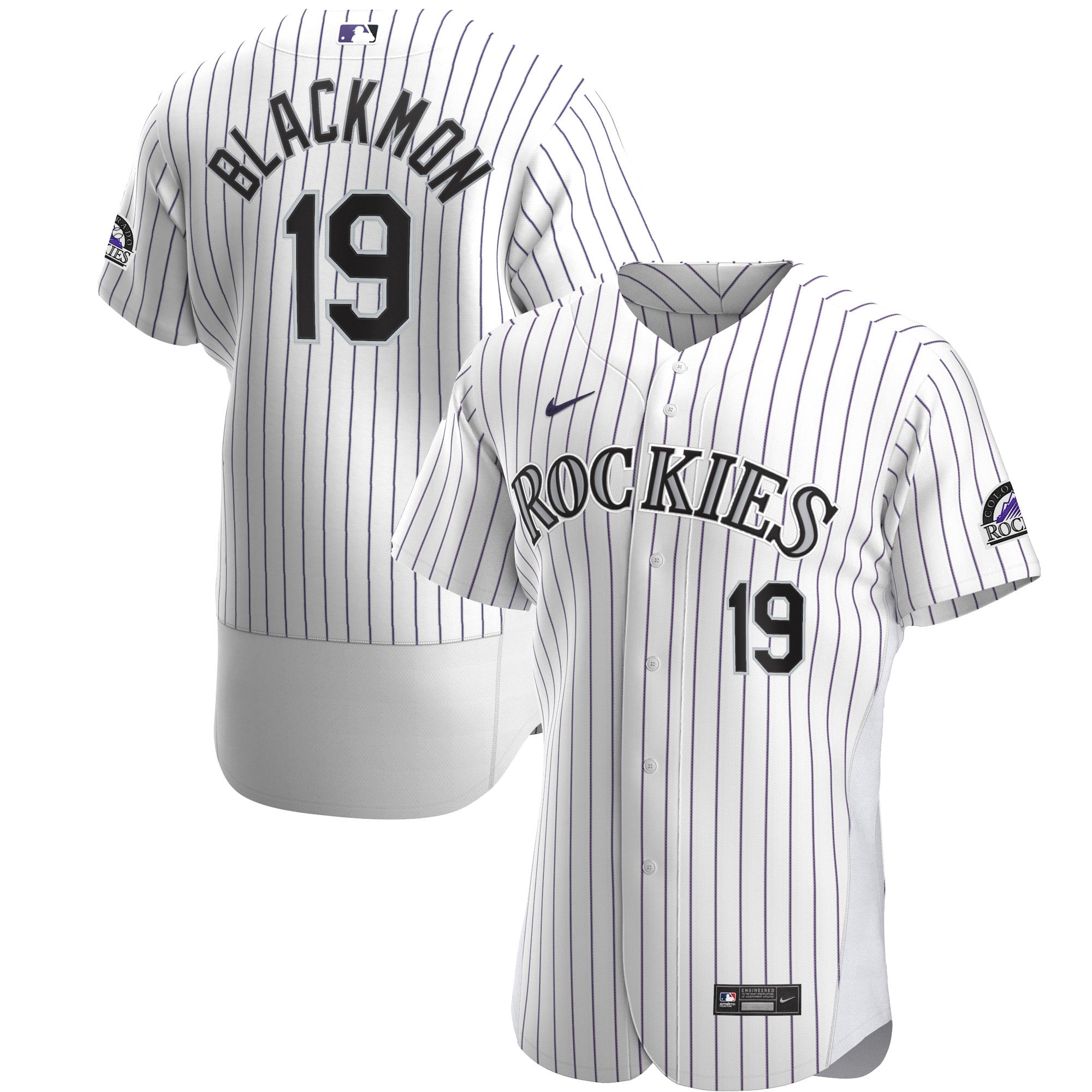 Charlie Blackmon Colorado Rockies Home Authentic Player Jersey – White MLB