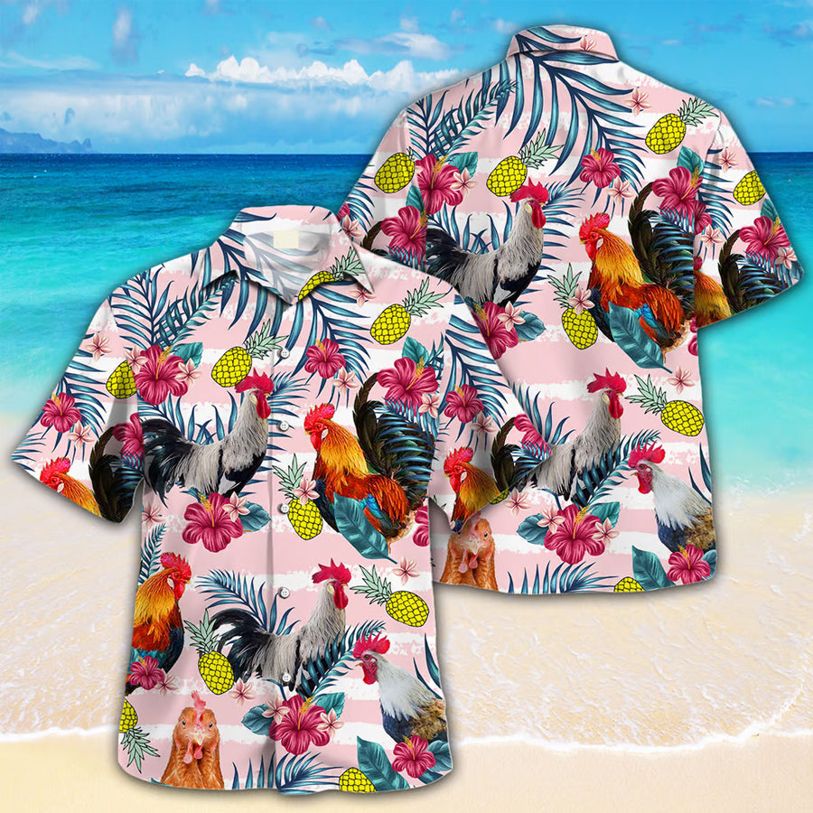 Chicken Hawaii Shirt For Farm Summer Hawaii Men And Women Ha42707