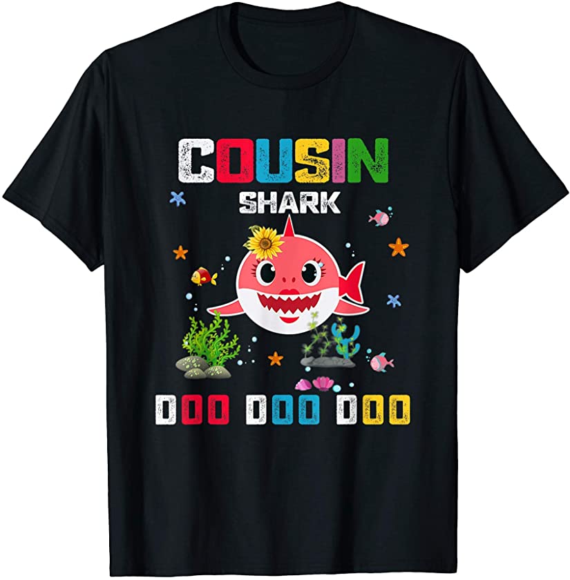 Cousin Shark Shirt Funny Mother’s Day Gift For Mom Women T-Shirt