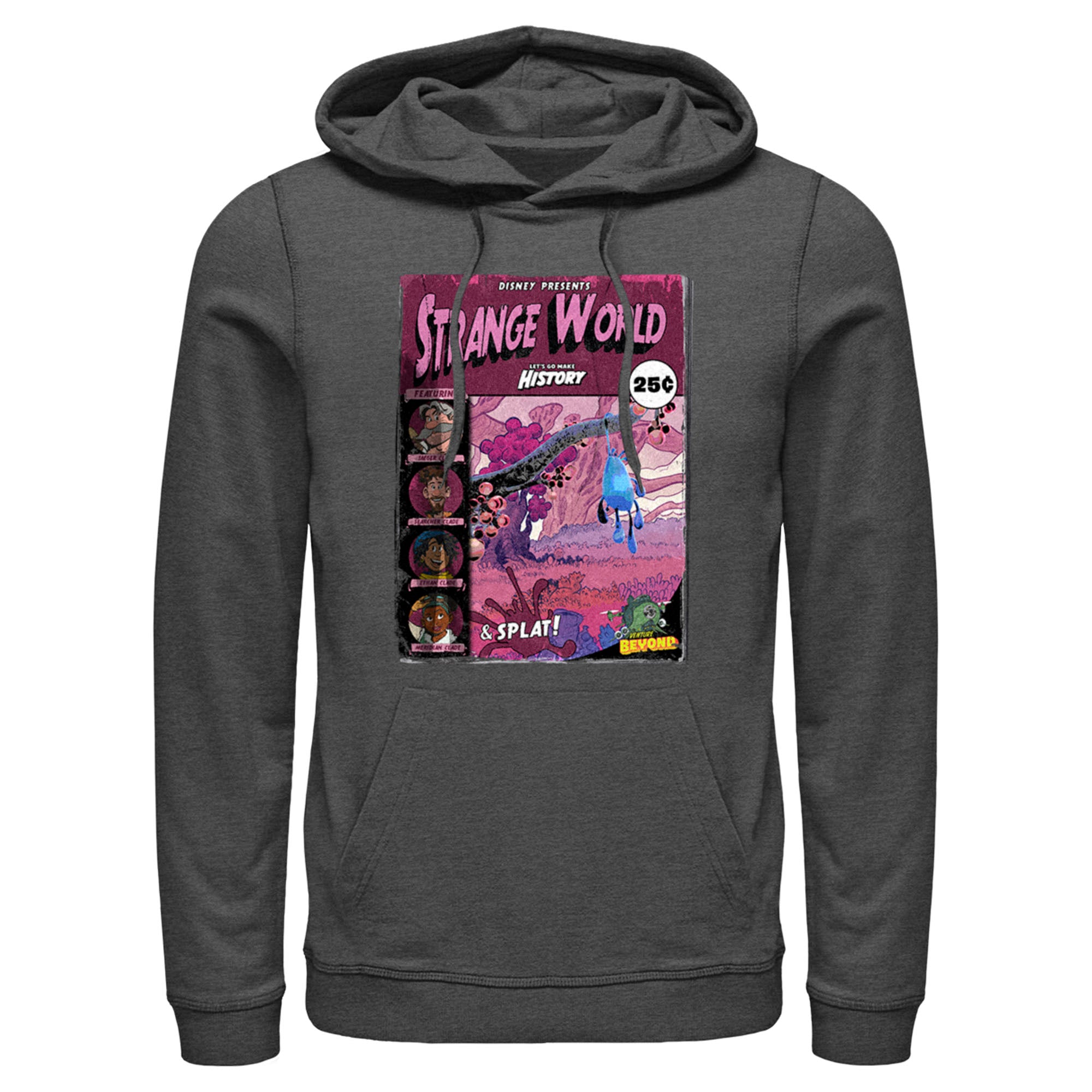 Men’S Strange World Comic Book Cover Pull Over Hoodie