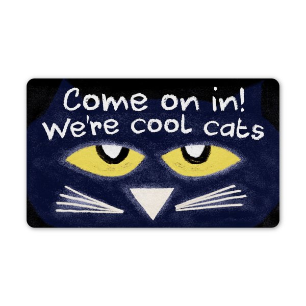 Come On In We’Re Cool Cats All Over Printed Doormat, Classroom Decor