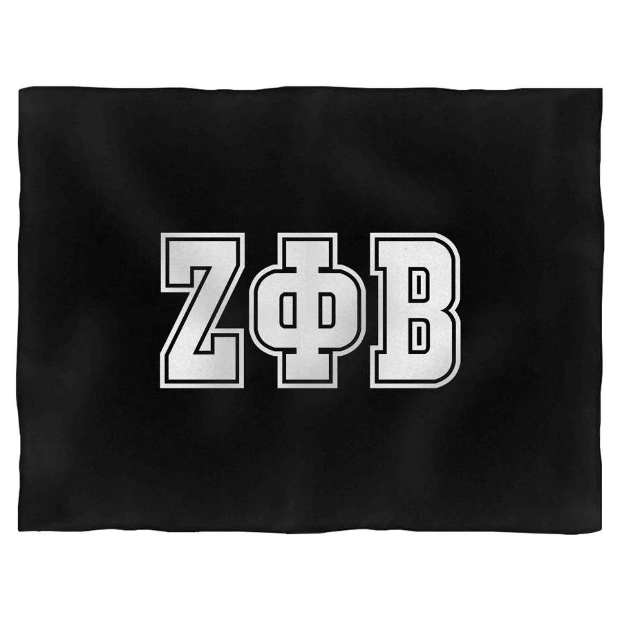 ZPB Sorority Zeta Phi Beta Letter Divine 9 Blanket