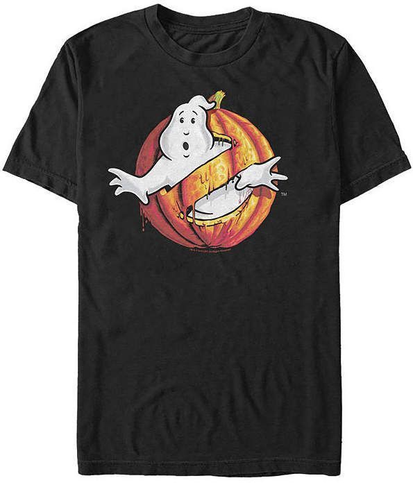 Ghostbusters Classic Logo Halloween Pumpkin S Crew Neck Ghostbus Shirt