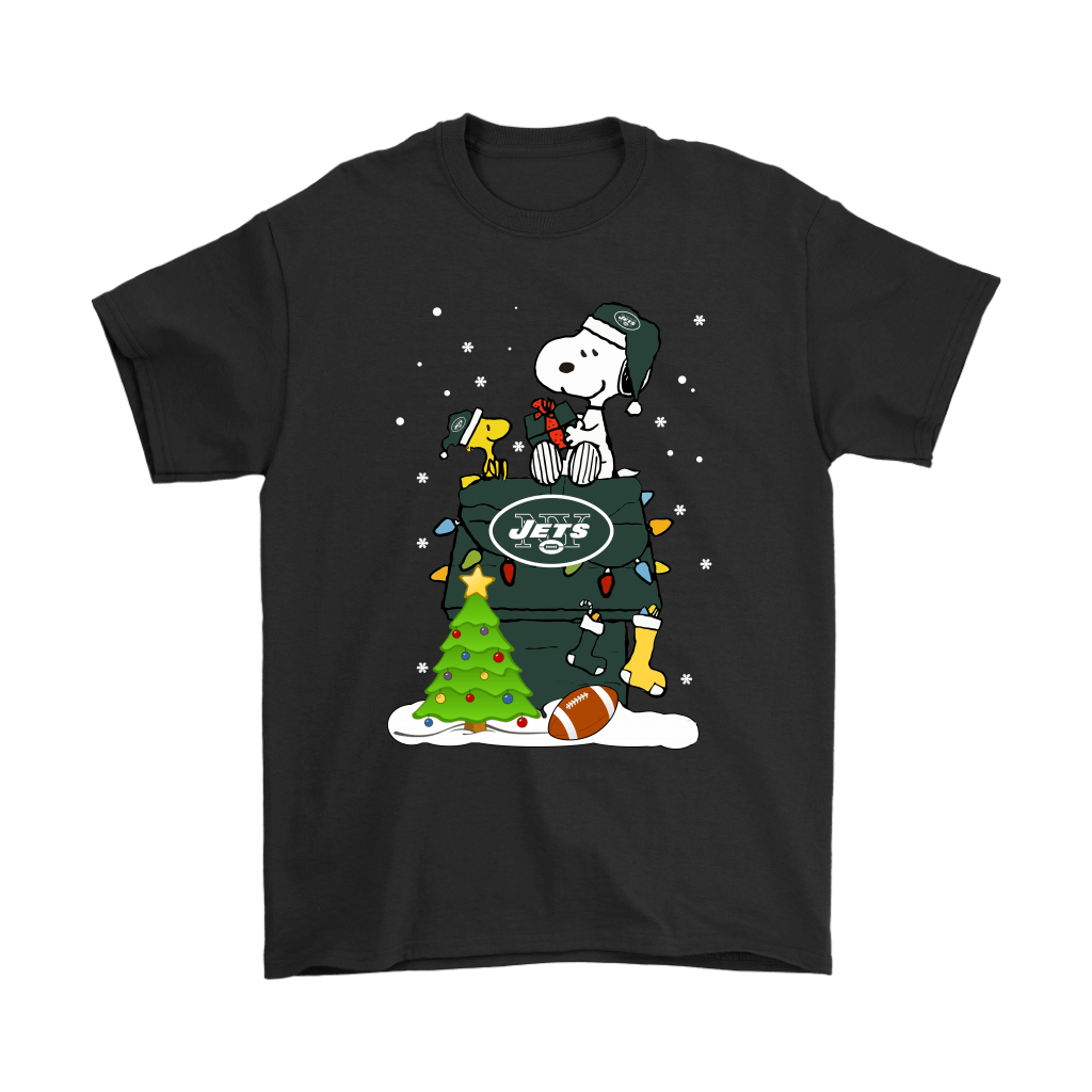 High quality A Happy Christmas With New York Jets Snoopy Shirts