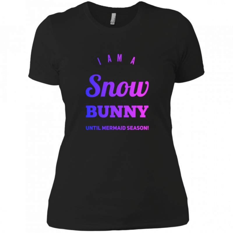 NL3900 Next Level Ladies’ Boyfriend T-Shirt Unique design Snow Bunny-pink