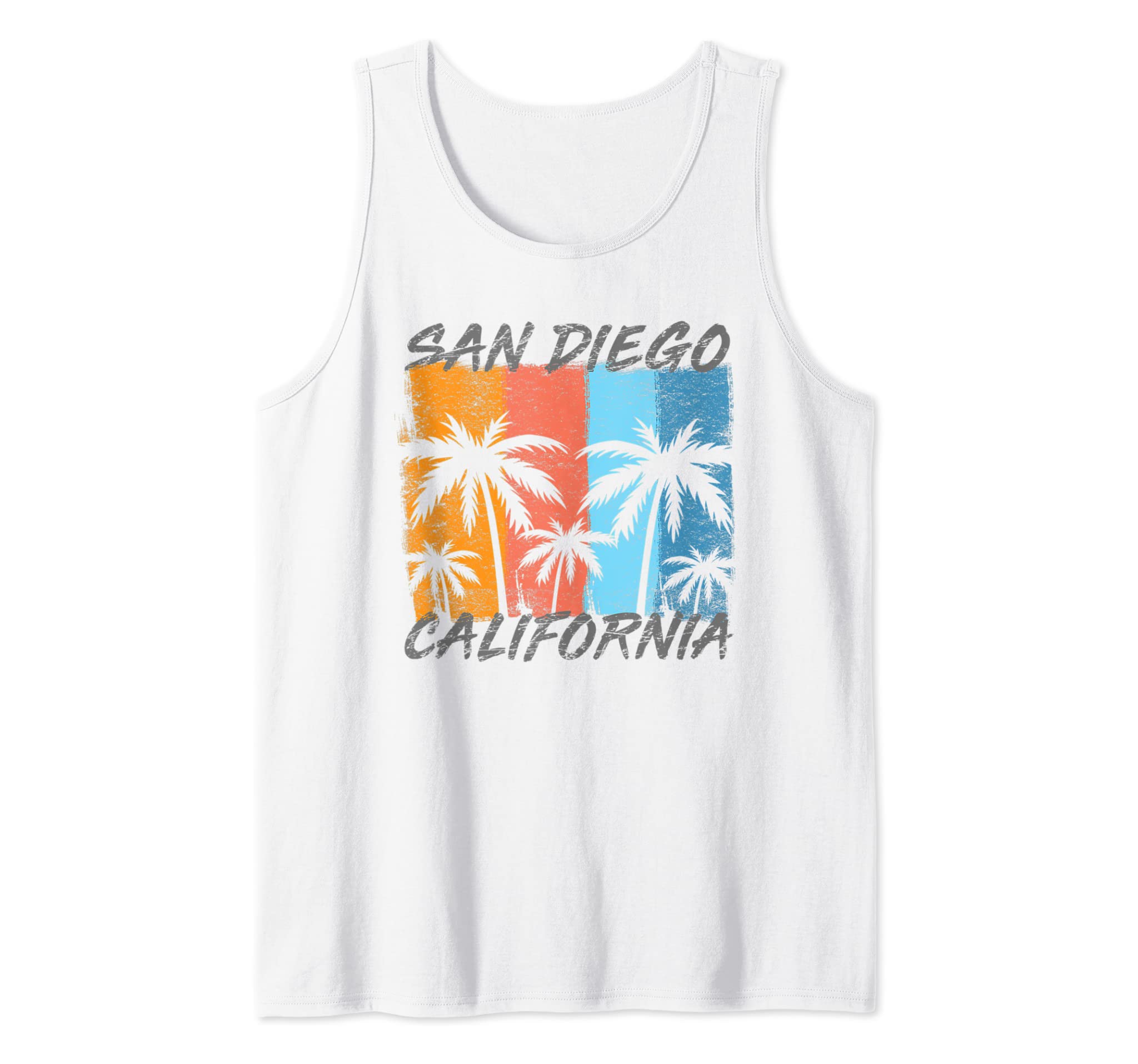 San Diego Tank Top California Vintage Summer Beach Shirt Tank Top