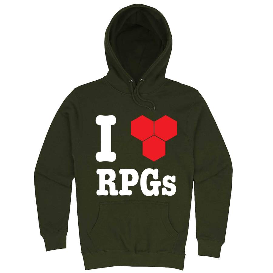 “I Love Role-Playing Games” hoodie