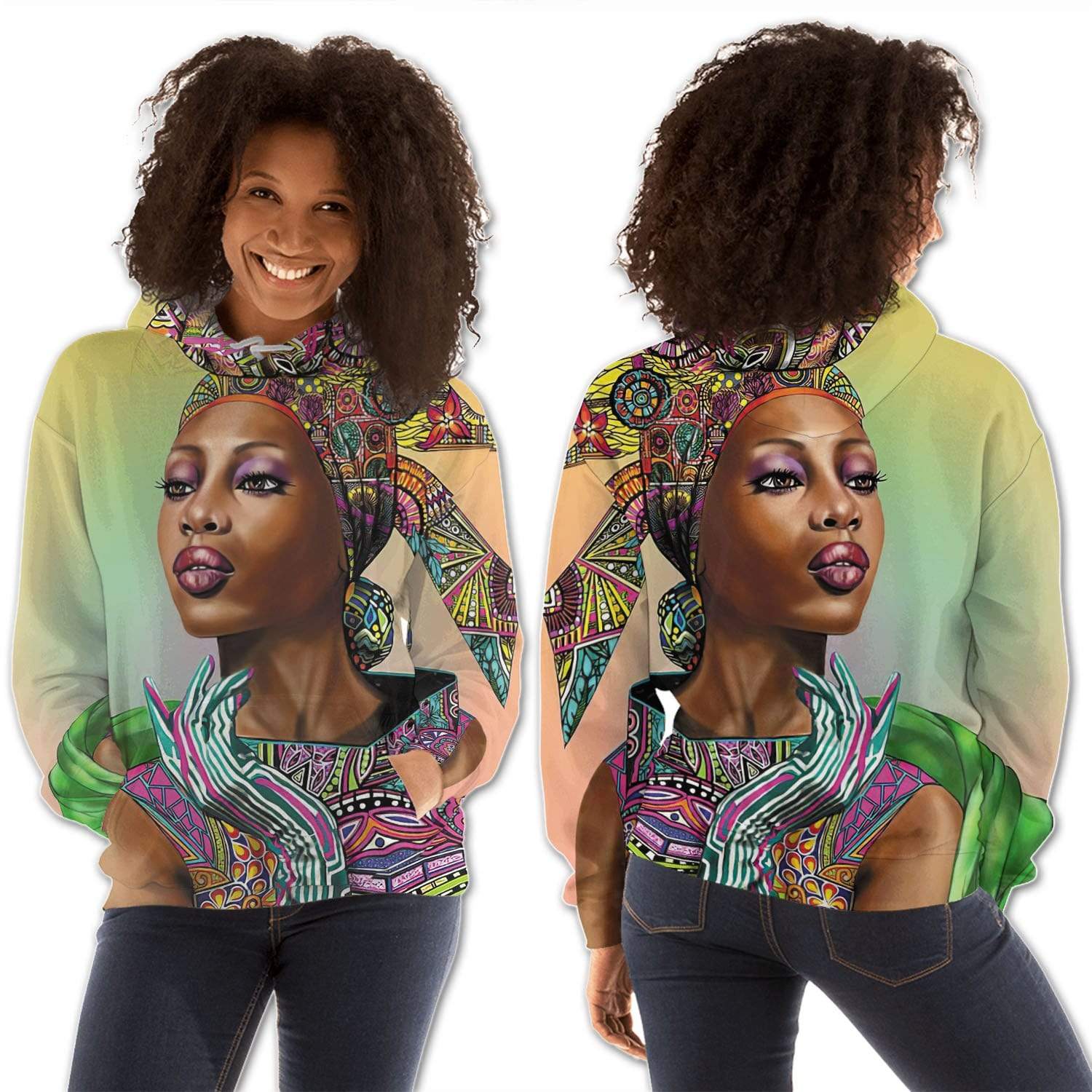 African American Hoodies Cute African American Female Black History Month Clothing