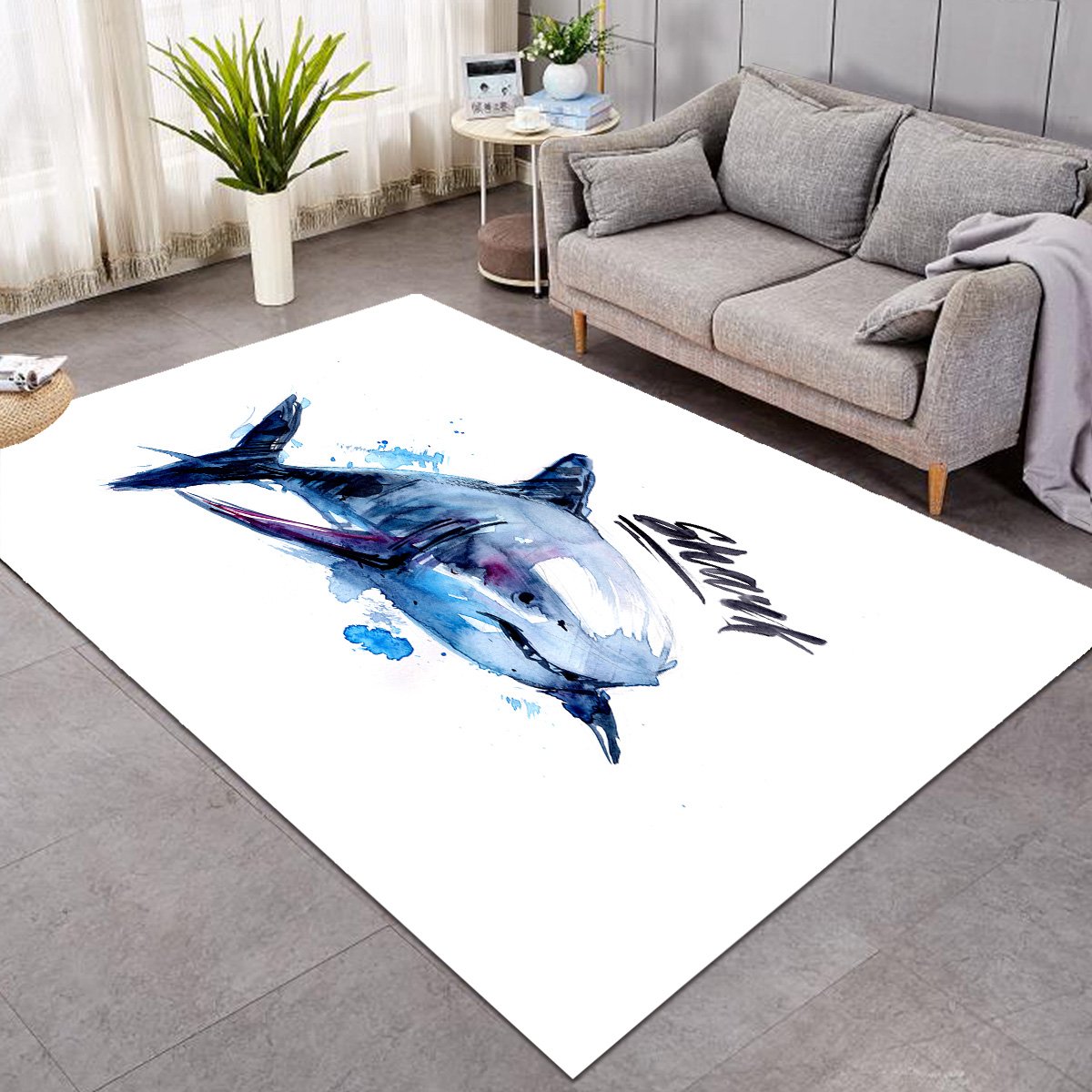 Shark Sketch GWBJ14350 Rug