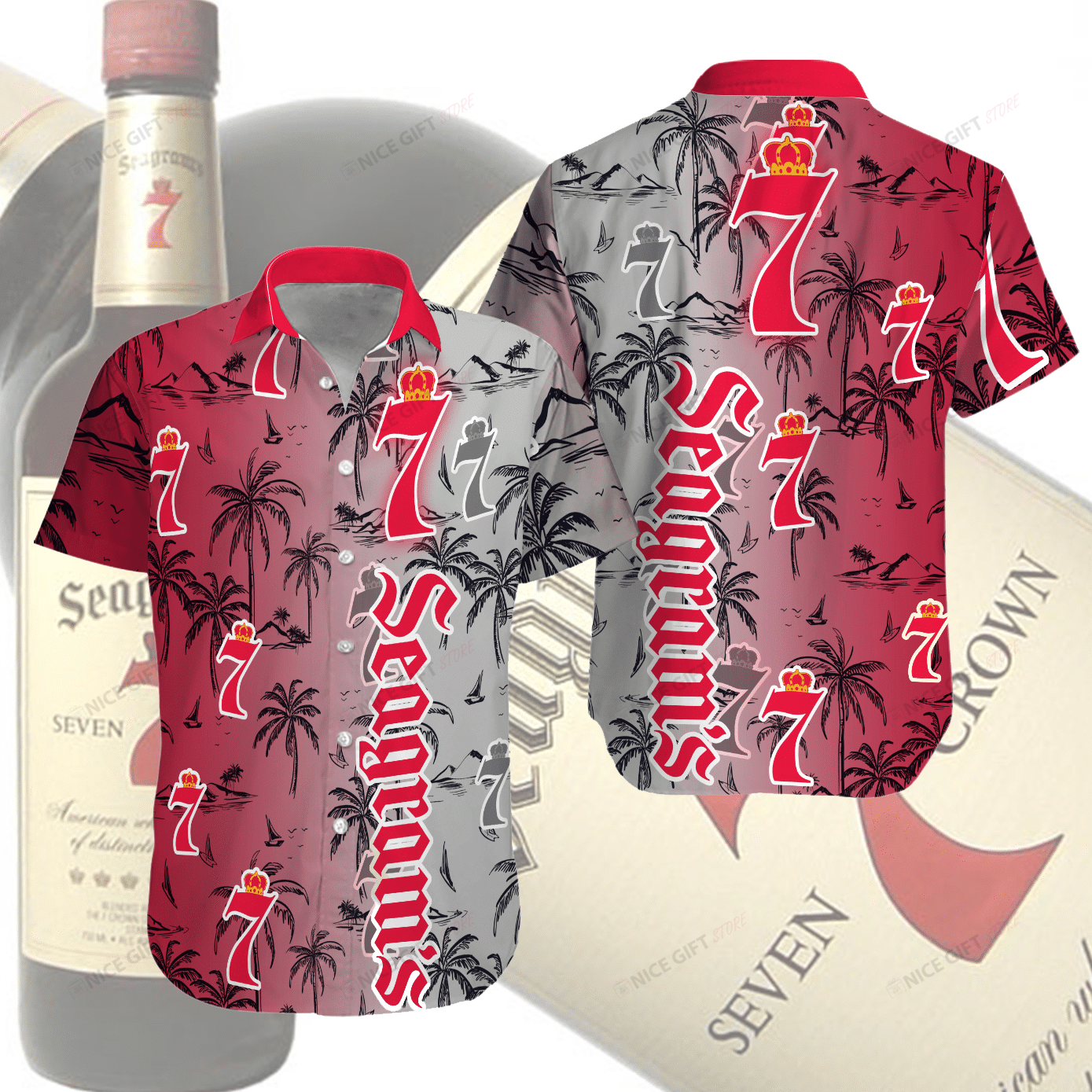 Seagram’S Hawaiian Shirt 3Hs-W2Q8