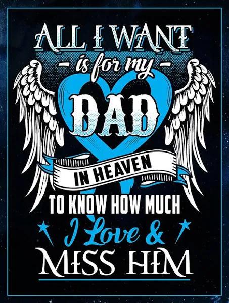 To My Dad All I Want Is For My Dad In Heaven Blue Fleece Blanket Gift For Dad Home Decor Bedding Couch Sofa Soft And Comfy Cozy