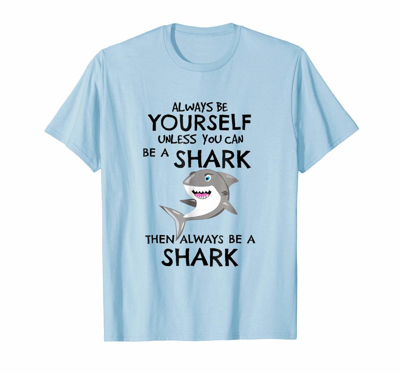 Shark Shirt For Girls Always Be A Shark Awareness Youth Gift