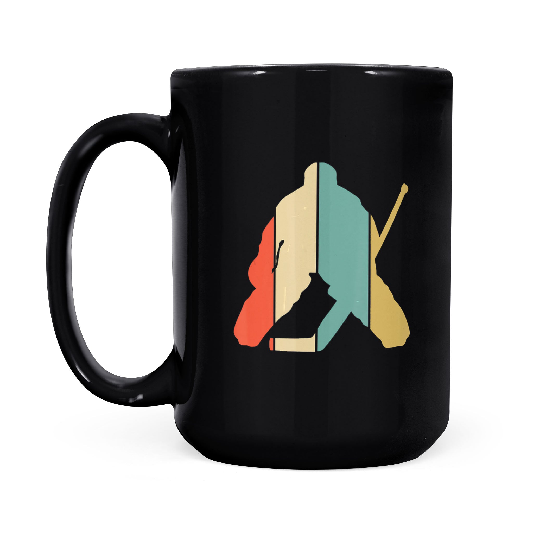 Vintage Hockey Goalie – Black Mug