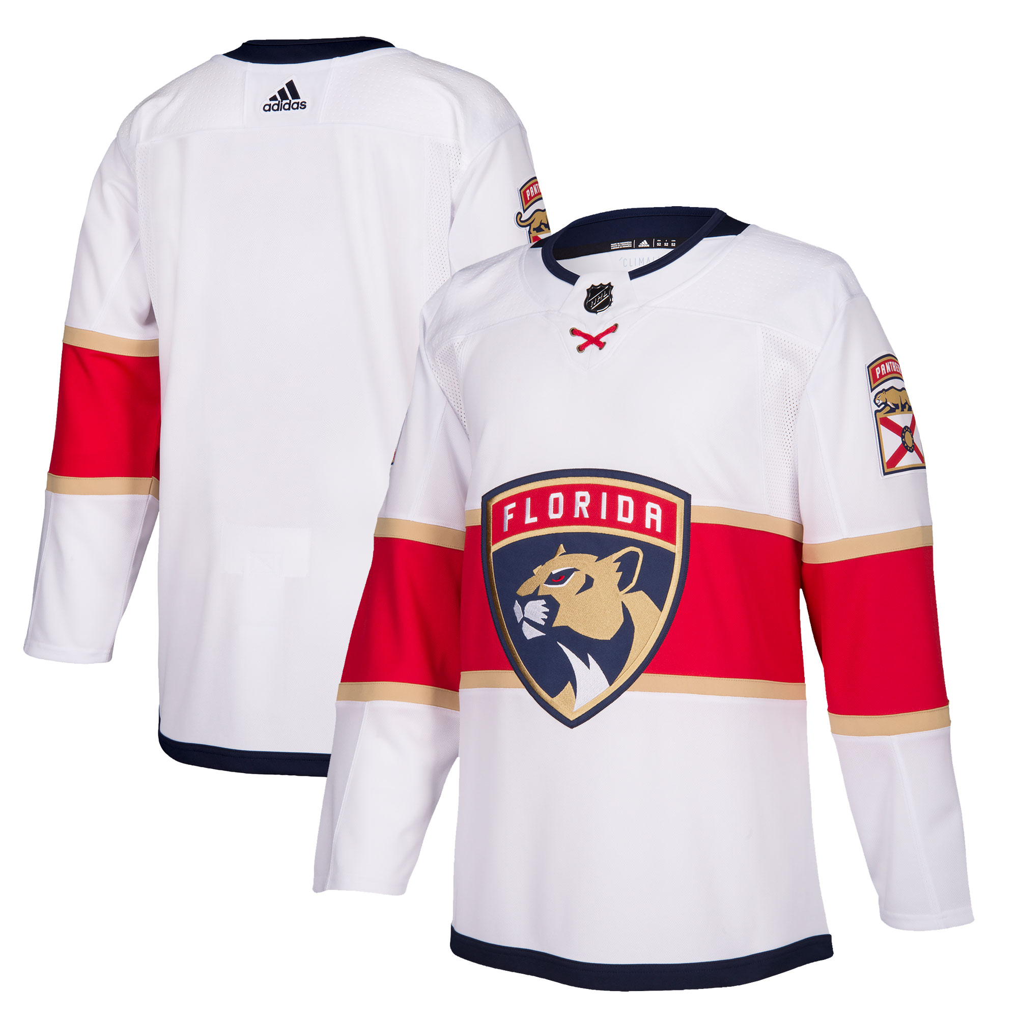 Men's Florida Panthers adidas White 2019/20 Away Authentic Jersey