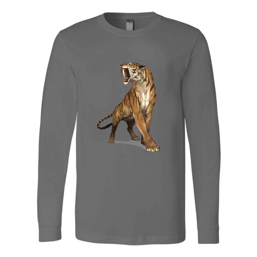 Tiger Illustration Animal Art David Colman Long Sleeve T-Shirt