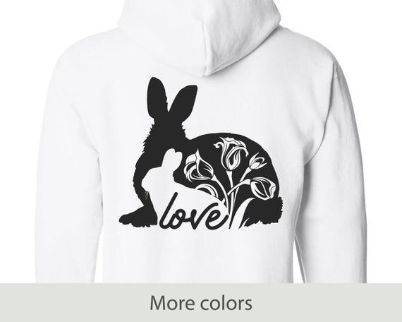 Bunny Love Full Zip Hooded Sweatshirt